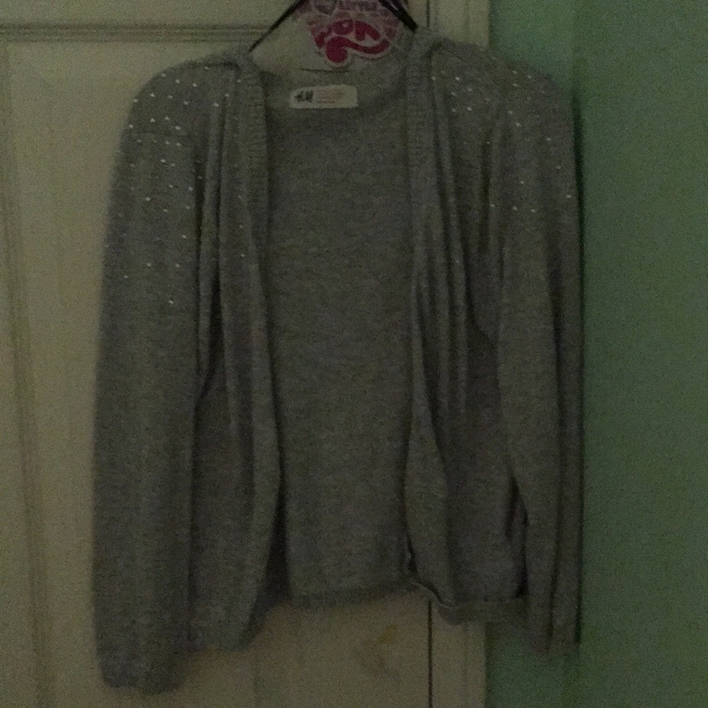 H&M Rhinestone Cardigan